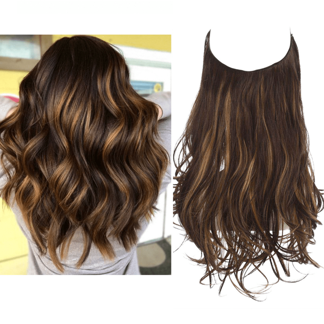 Dark Brown with Blonde Highlights / 18 Inch